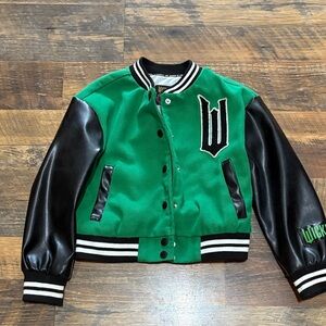 Justice X Wicked Girls Varsity Jacket Size xs 4-5